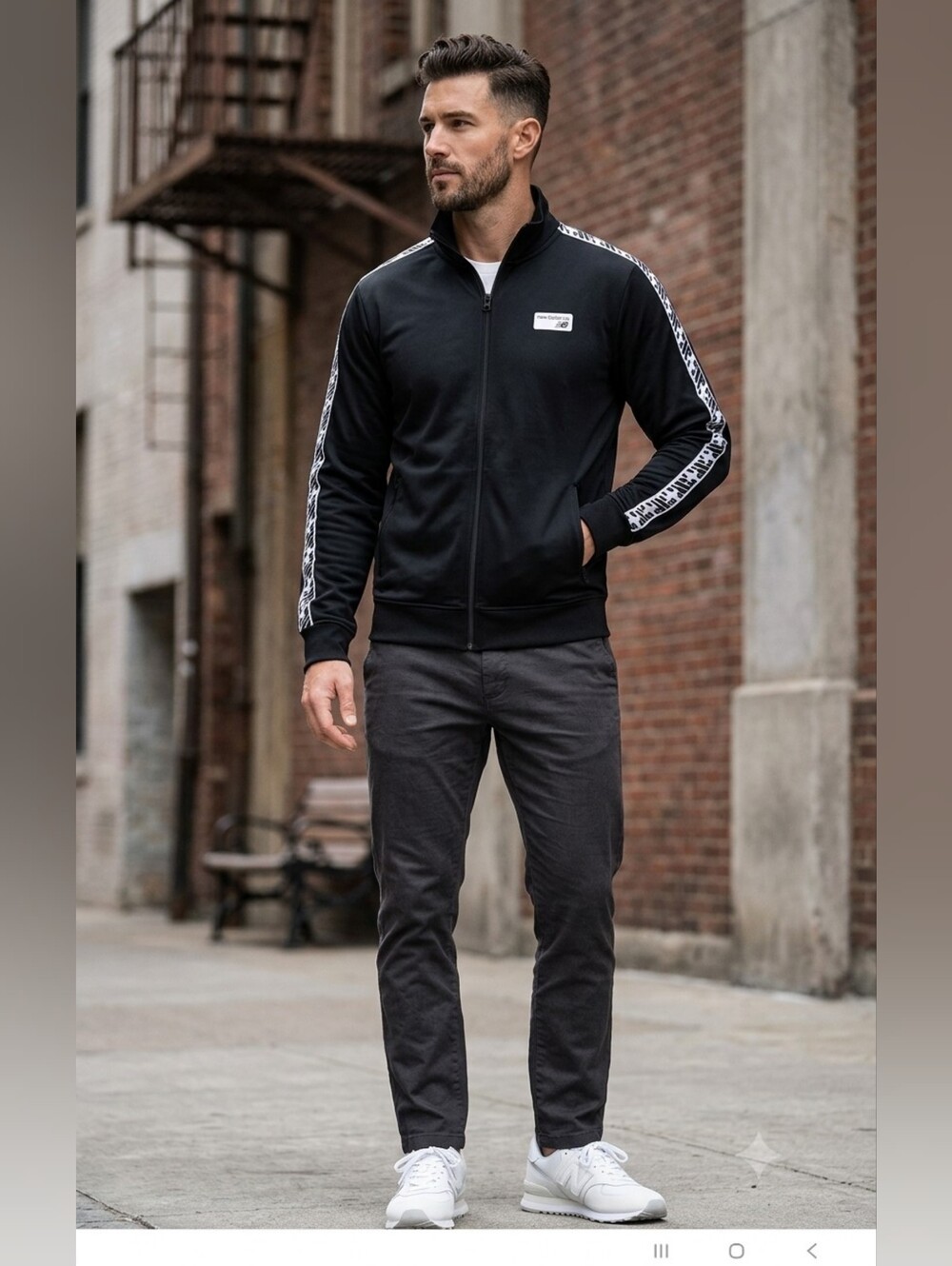 NEW BALANCE NB ATHLETICS CLASSIC TRACK JACKET Size M